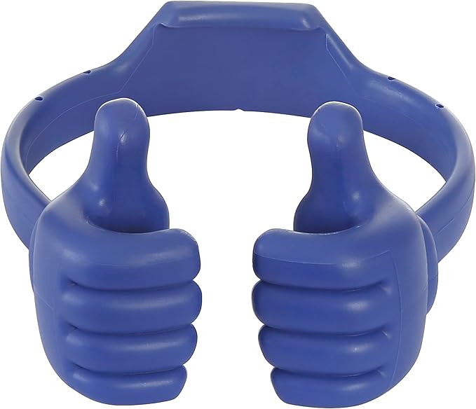 Honsky Cell Phone Stand Holder, Thumbs Up Lazy Phone Stand, Universal Adjustable Flexible, Cute Perfect Stocking Stuffers Gifts for Teen Girls, Compatible with Cell Phones & Tablets,Flag Blue