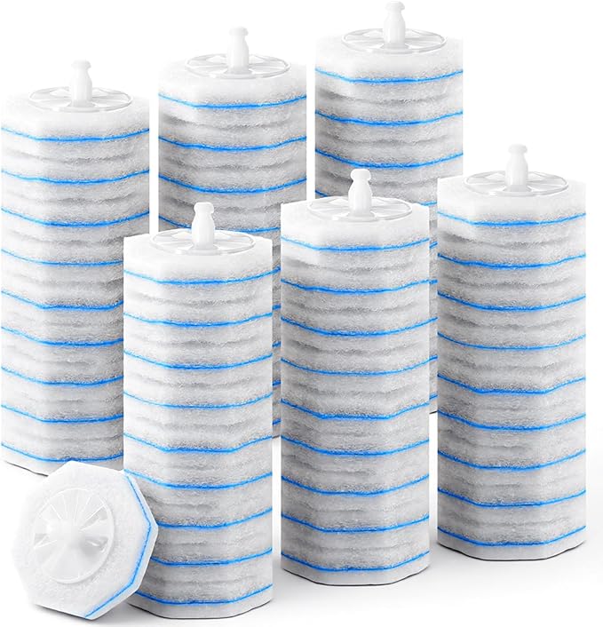 50 PCS Disposable Toilet Scrubber Refill, Toilets Bowl Cleaner Refills Toilet Wand Refill High-Density Fresh Scent and Powerful Cleaning Effect for Bathroom Cleaning Compatible Heads