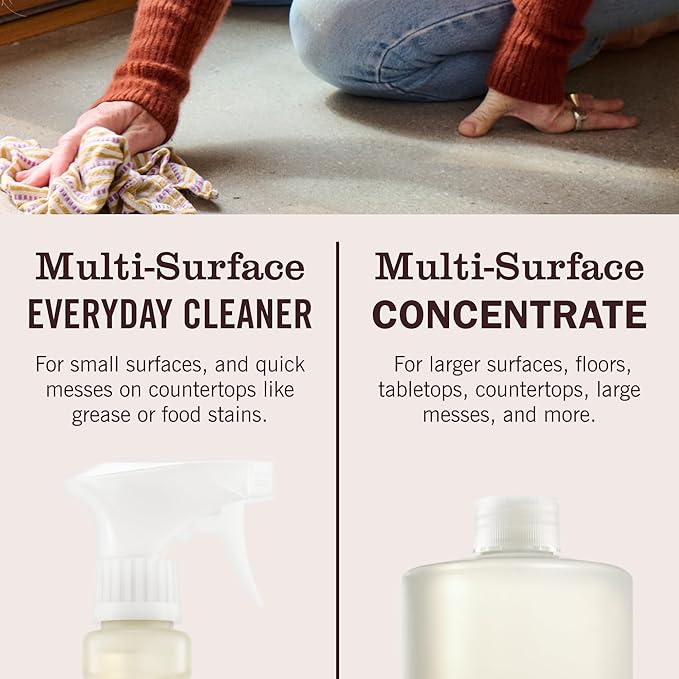 MRS. MEYER'S CLEAN DAY Multi-Surface Concentrate Bottle, Lavender Scent, 32 Fl oz (Pack of 1)
