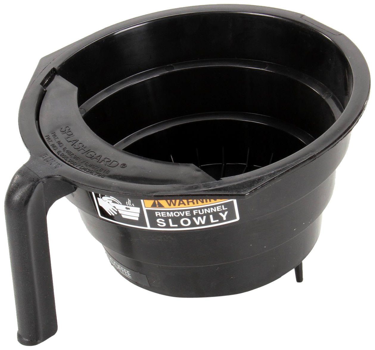 Bunn 03021.0008 Funnel Assembly, Black-Center Outlet