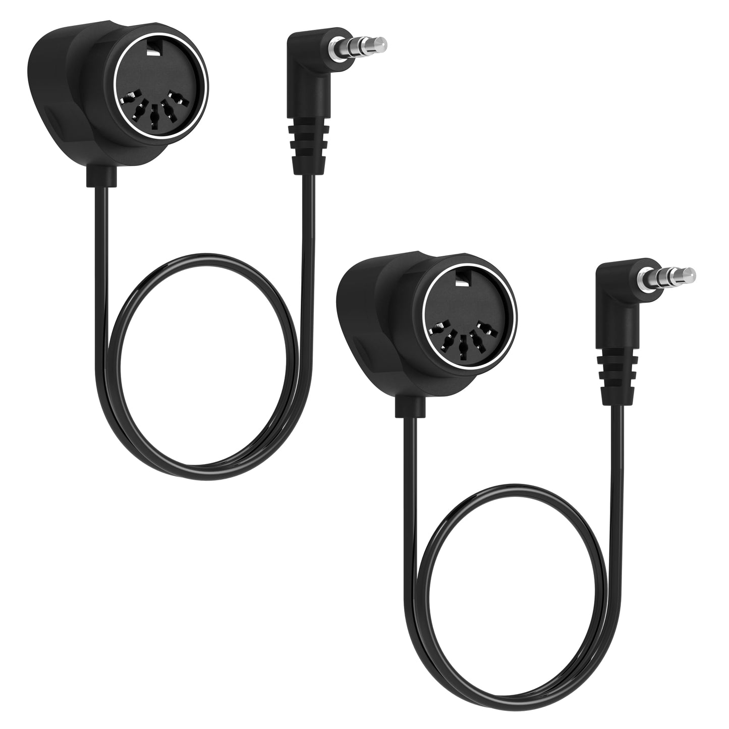FORE TRS Type-A 3.5mm MIDI Cable-Female 2-Pack 2-FT / 60CM Type-A TRS 3.5mm to MIDI 5 Pin Din Cable with Ultra-Small Plugs for T