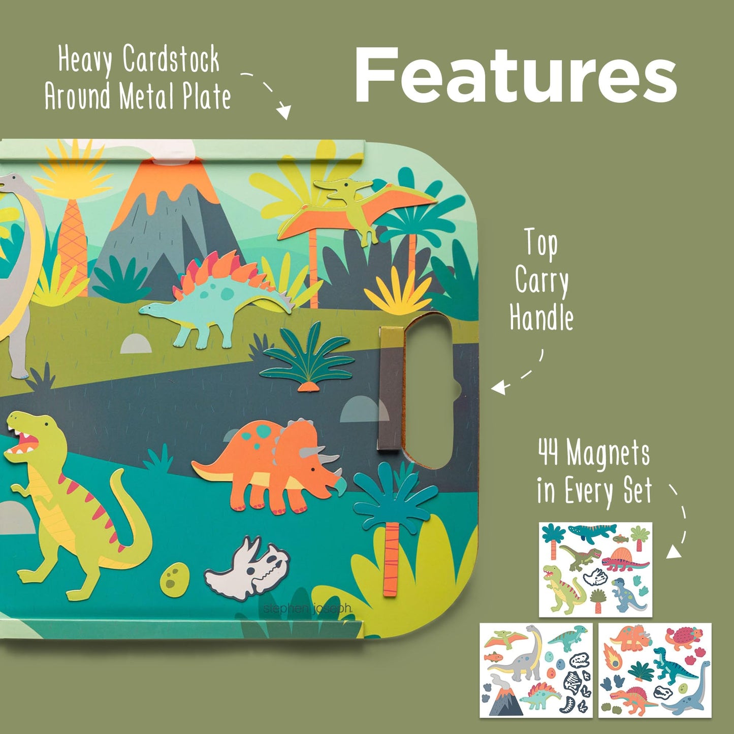 Stephen Joseph Magnetic Play Set Dino