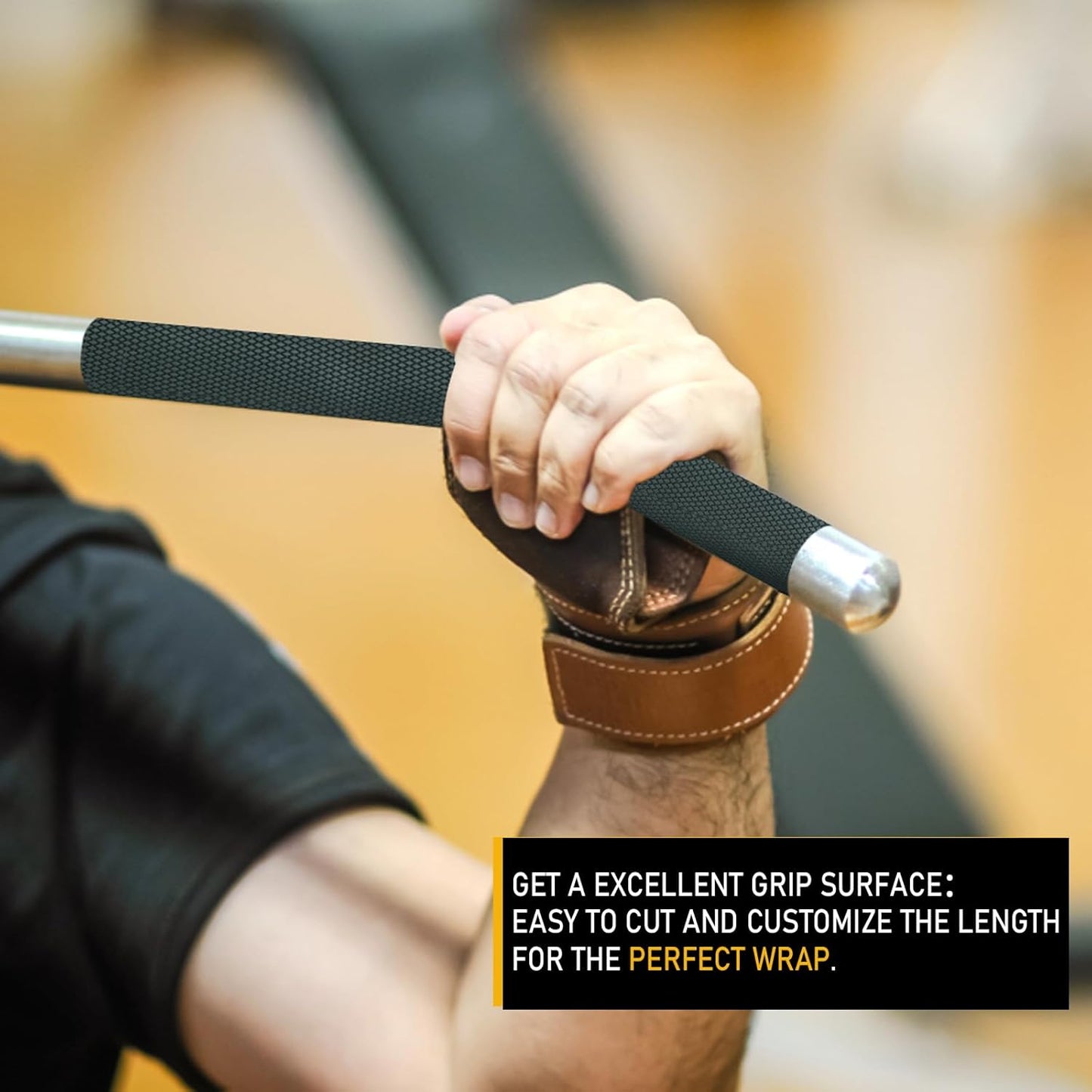 Rubber Grip Tape, 2 In x 20 Ft Non-Abrasive Grip tape for handles, Strong Adhesive Waterproof Heat Resistant Cushion grip, Comfortable in hands, perfect for handles, handlebars, or any slippery stuff