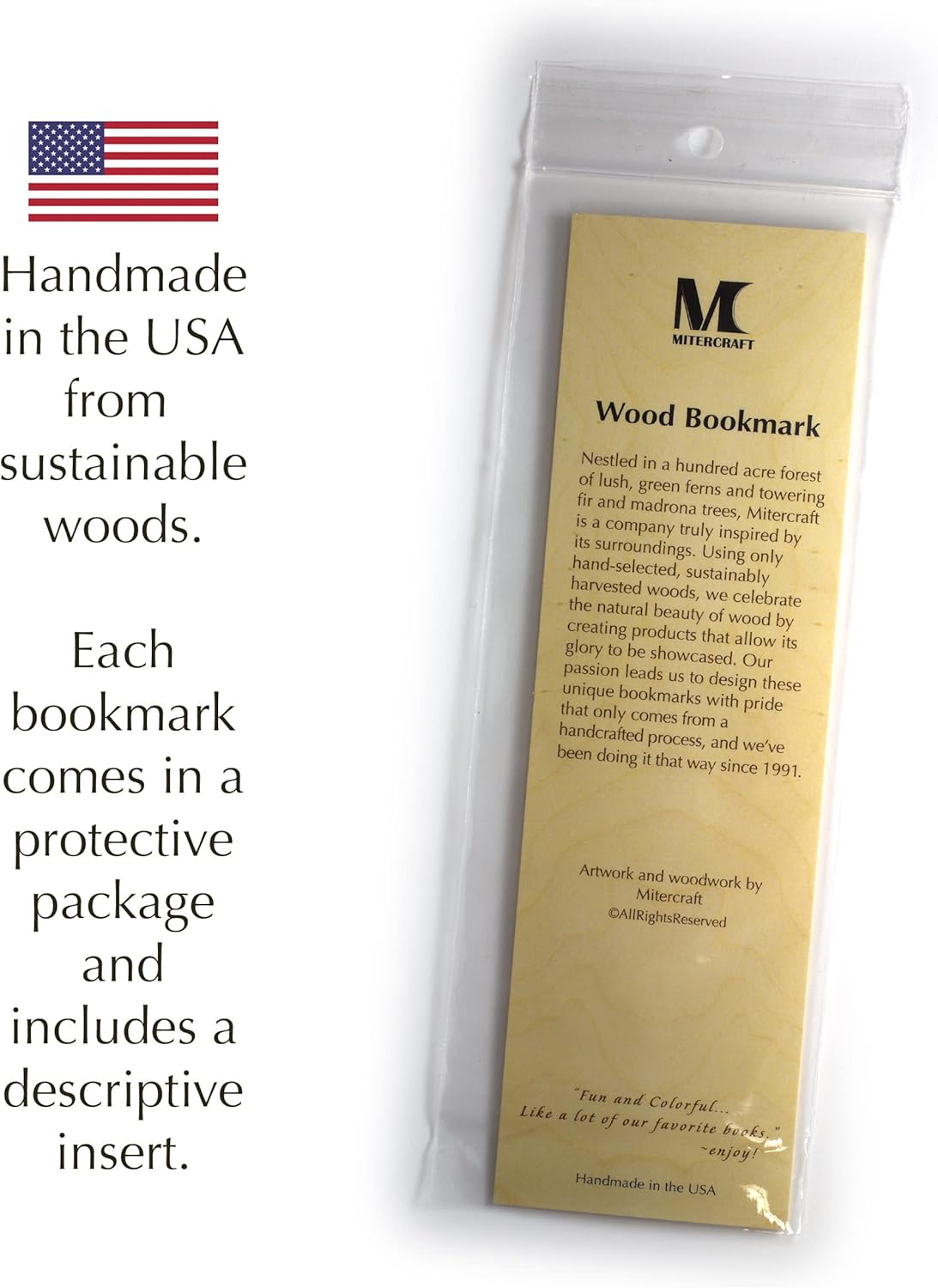Aristotle Excellence Quote, Engraved Wooden Bookmark - Also Available with Personalization - Made in USA