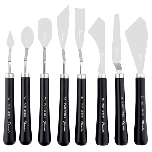 PHOENIX Flexible Palette Knife Set - 8 Pieces Stainless Steel Painting Knives with Gift Box, Art Knife Paint Spatula for Oil Acrylic Paint