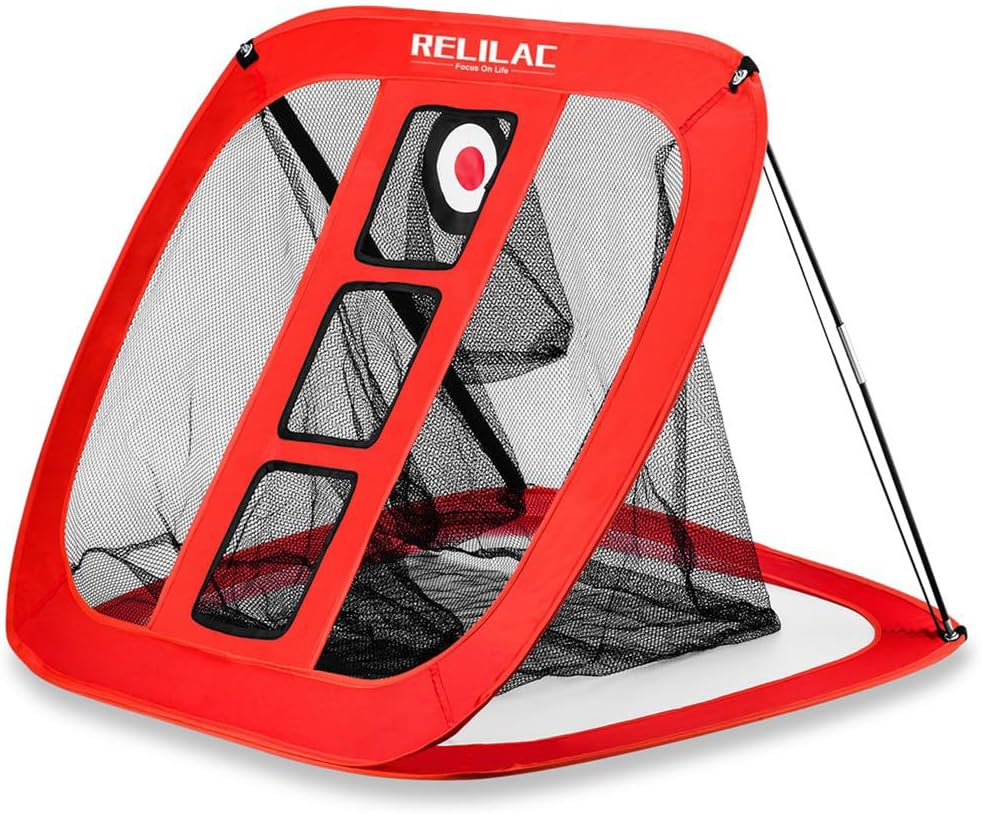 Pop Up Golf Chipping Net - Indoor/Outdoor Golfing Target Accessories for Backyard Accuracy and Swing Practice - Gifts for Men, Dad, Husband, Women, Kid, Golfers