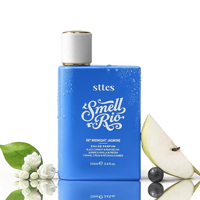 Sttes Perfume 06# (Original 706) – Perfume for Women – Long-Lasting Hair Black Currant, Jasmine & Vanilla Notes – Elegant Scentual Fragrance Eau de Parfum 100ml (3.4 fl oz) – Midnight Jasmine