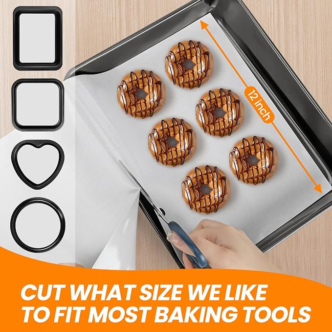 Cut to Size Silicone Baking Mat Roll, Food Grade Heat Resistant Silicone Baking Sheet, Silicone Liner for Baking, Reusable Freeze Dryer Mat Refrigerator Liners, No Slip Countertop Protector Mat