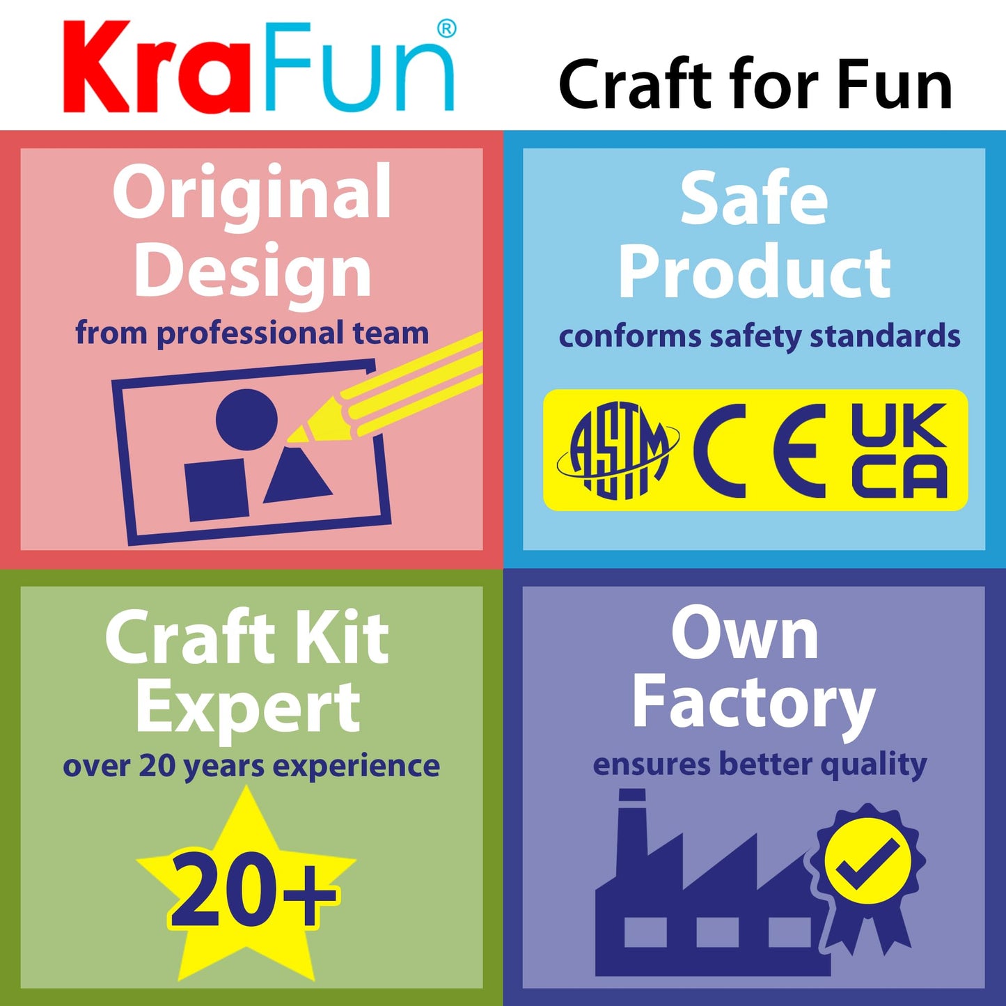 KRAFUN My First Lacing Cards Kit for Toddlers & Kids Age 3+, 10 Safari Animal Arts & Crafts Projects, Fine Motor Skills Toys with Lion Monkey Elephant Tiger Giraffe Hippo Zebra Bear