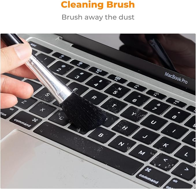 K&F CONCEPT 6-in-1 Laptop Computer Keyboard Cleaner - Screen Cleaning Kit All-in-One with Gel & Spray Solution for MacBook and Other Computers