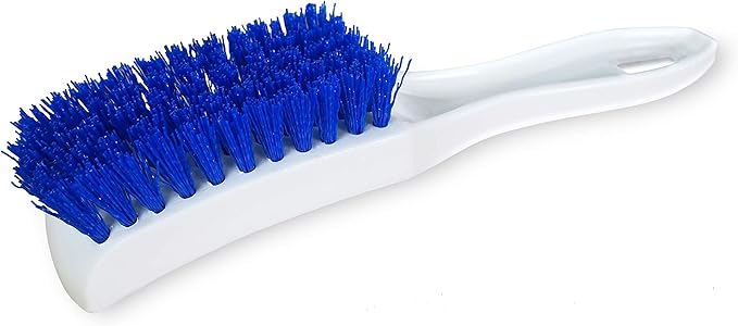 Fuller Brush 306 Stain Brush – Heavy Duty Spot Remover Brush for Carpet, Rugs, Upholstery – Durable Bristles & Comfort Grip Handle, Stain Scrubber, Grime Scraper – Blue