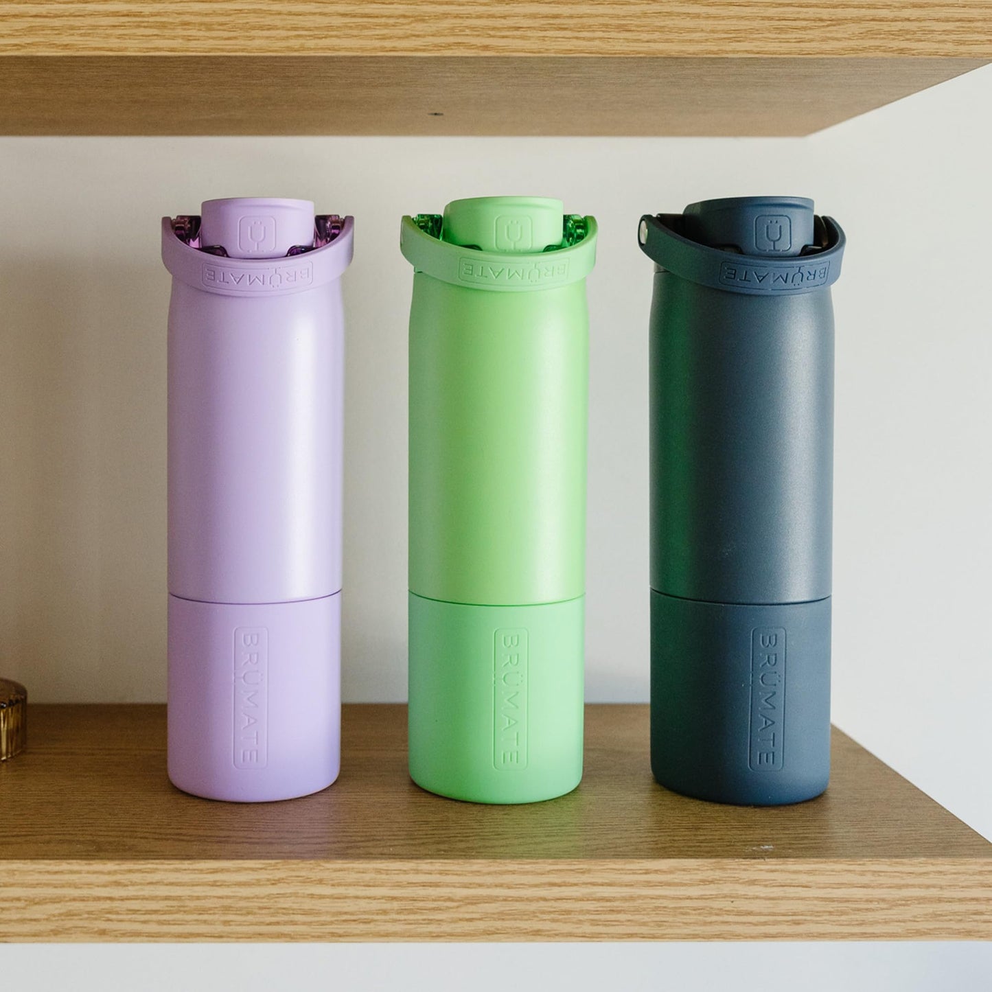 BrüMate Rise 25oz Water Bottle With 100% Leakproof Covered Silicone Straw | Insulated Stainless Steel Water Bottle | Cup-Holder Friendly | Fast Flow | Soft Sip Silicone Spout | BPA-Free (Lavender)