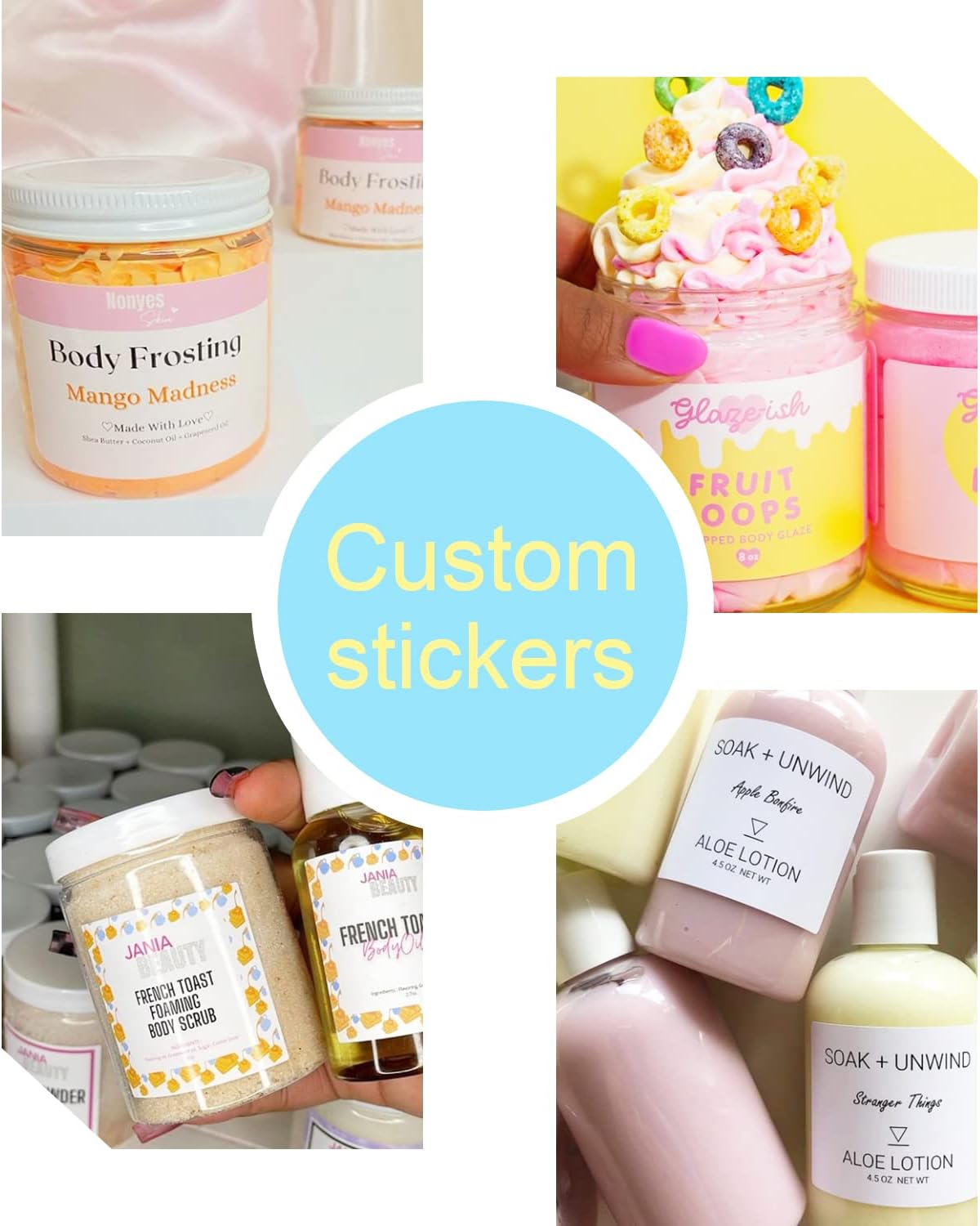 Custom 100-500 Stickers with Logo & Text - Oval, 2x1 Inch Labels for Business & Thank You Notes