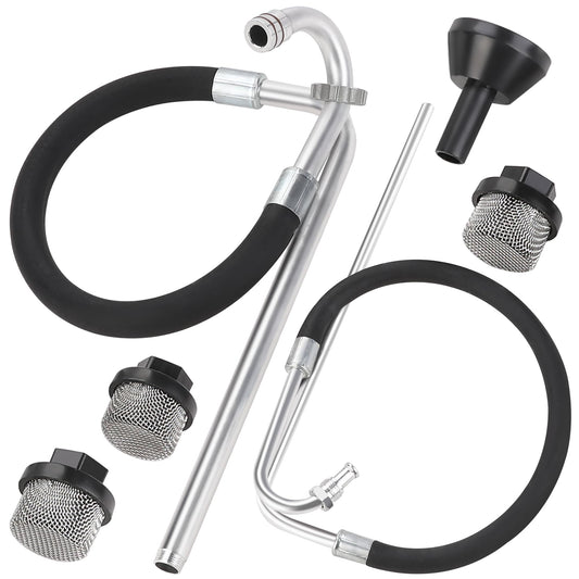 Hromee Stainless Steel Suction Hose and Reflux Line Sets, Airless Paint Sprayer Accessories for Graco 390 395 490 495 595 695