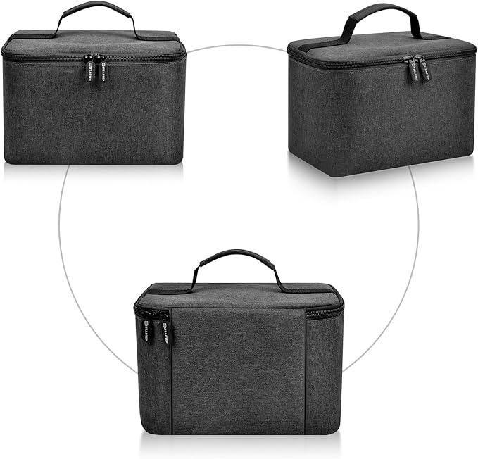 Digital Hand Mixer Carrying Bag for KitchenAid 5/6/ 7/9 Ultra Power Speed Hand Mixers, Portable Travel Storage Case Bag with Handle for Kitchen Aid Mixer Accessories (Box Only) - Grey