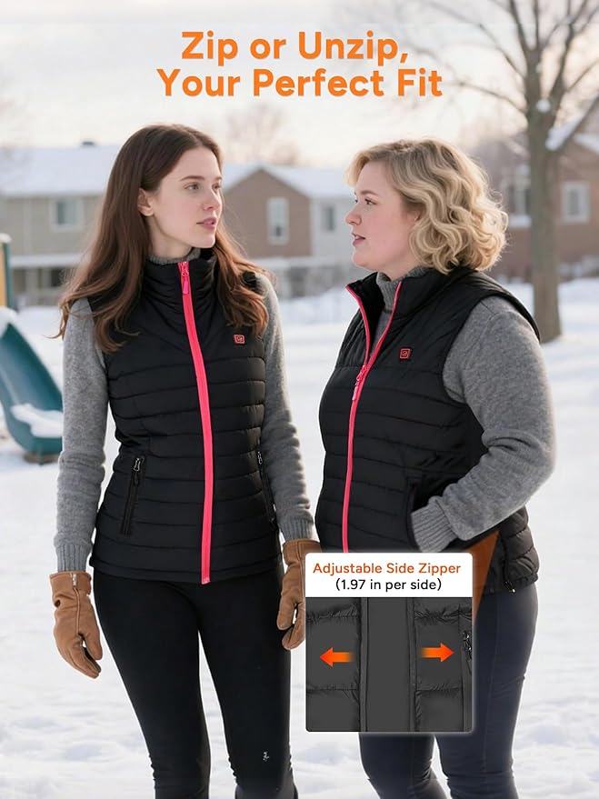 Dr. Prepare Heated Vest for Men, Heated Vest Women, Mens Heated Jacket with Adjustable Sizes (Battery Pack Not Included)