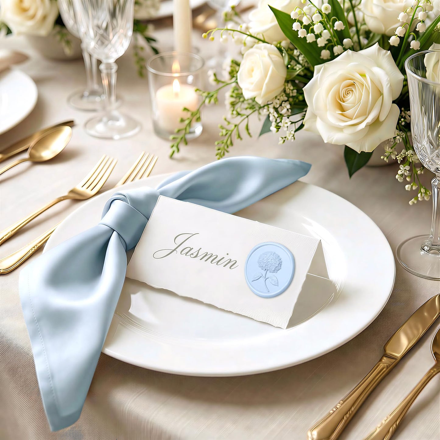 UNIQOOO Light Blue Glue Gun Sealing Wax Sticks for Wax Seal Stamp - Perfect for Wedding Invitations, Cards Envelopes, Snail Mails, Wine Packages, Christmas Gift Ideas, Pack of 16