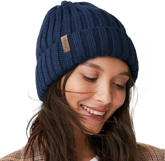 FURTALK Winter Hats for Women Fleece Lined Beanie Knit Chunky Womens Snow Cap