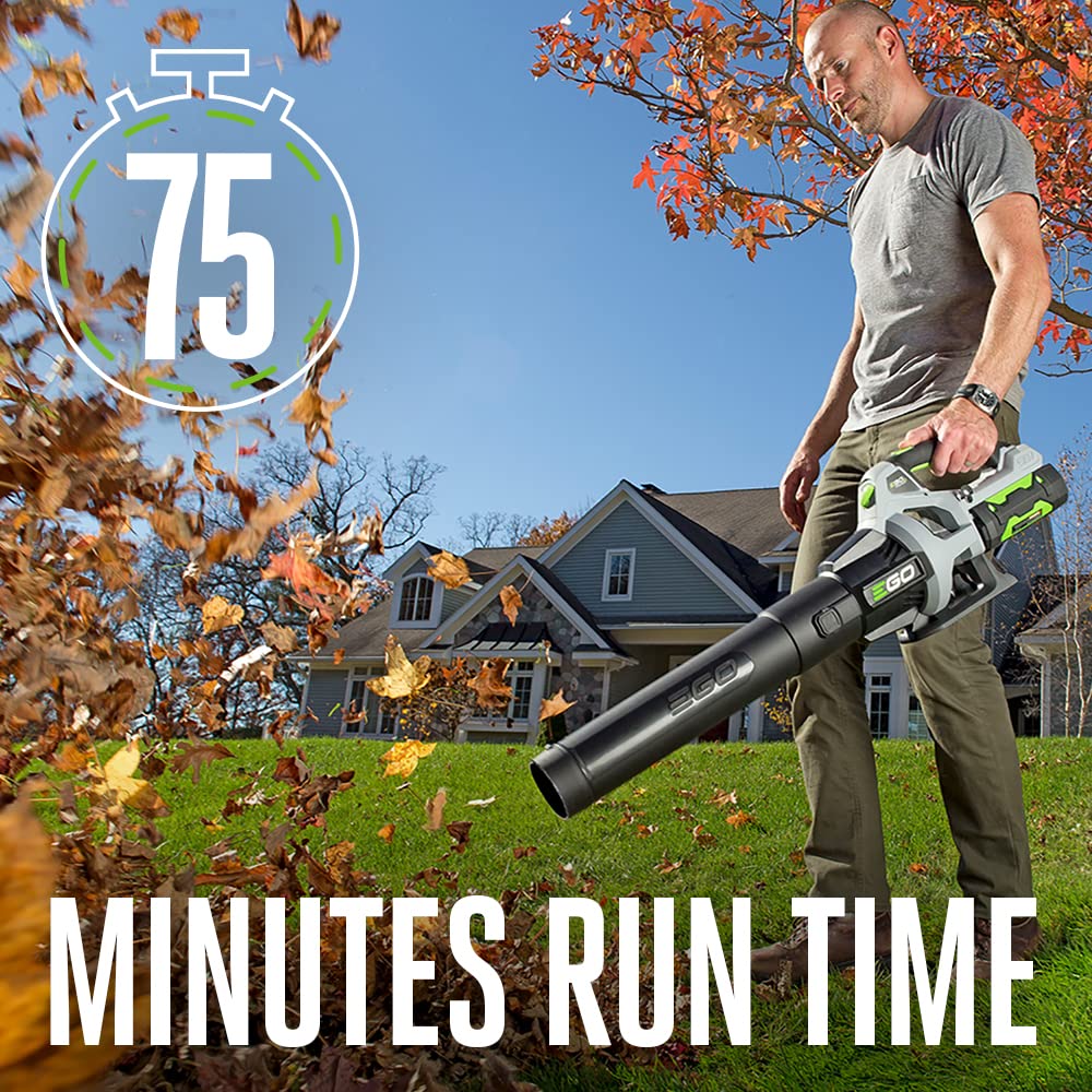 EGO POWER+ Leaf Blower, Cordless Electric 530 CFM, Includes 56V 2.5Ah Battery and Charger - LB5302