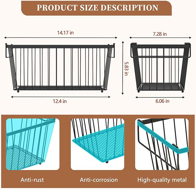 Enhanced Leak-Proof Bottom - Freezer Organizer Bins ，5 Pack Stackable Deep Freezer Organizer Bins for 7 Cu.FT Small Chest Freezer，Easy Get Bottom Foods without Digging