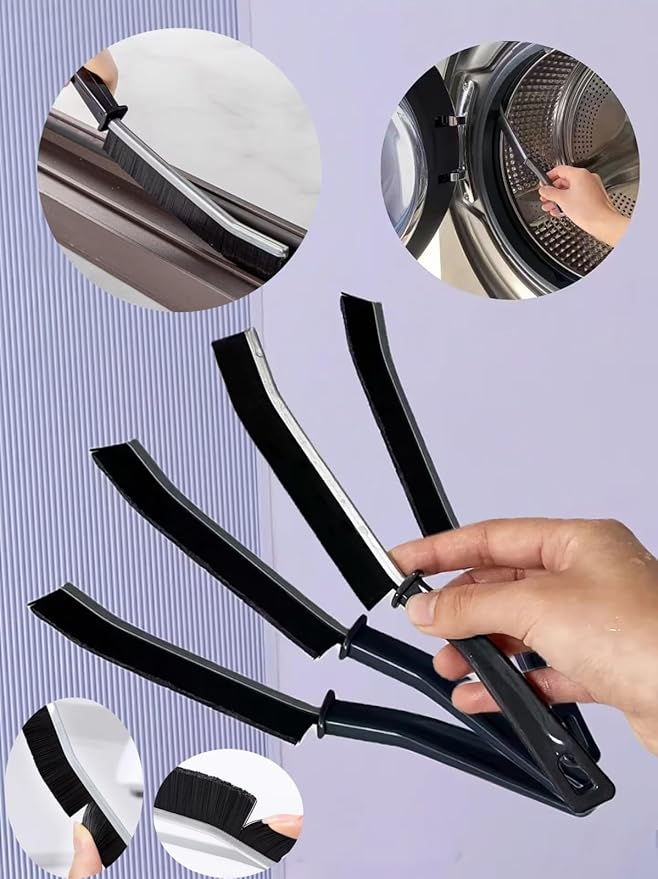 2 PCS Crevice Cleaning Brush,Hard Bristle Crevice Cleaning Brush,Crevice Cleaning Tool is Effective to Clean The Small Gap of Kitchen, tolilet and Windows. (2pcs)