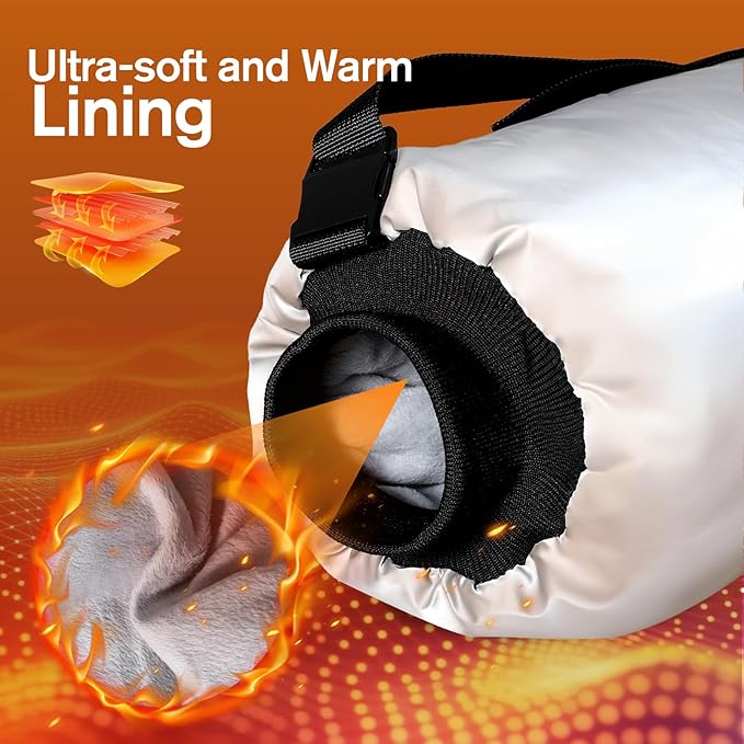 Heated Hand Warmer Pouch Hand Muff with 10000mAh Rechargeable Power Bank Portable USB Hand Warmer Muff