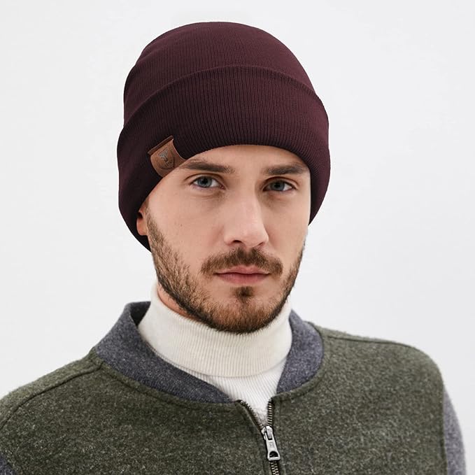 OZERO Winter Beanie Daily Hat - Thermal Polar Fleece Ski Stocking Skull Cap for Men and Women