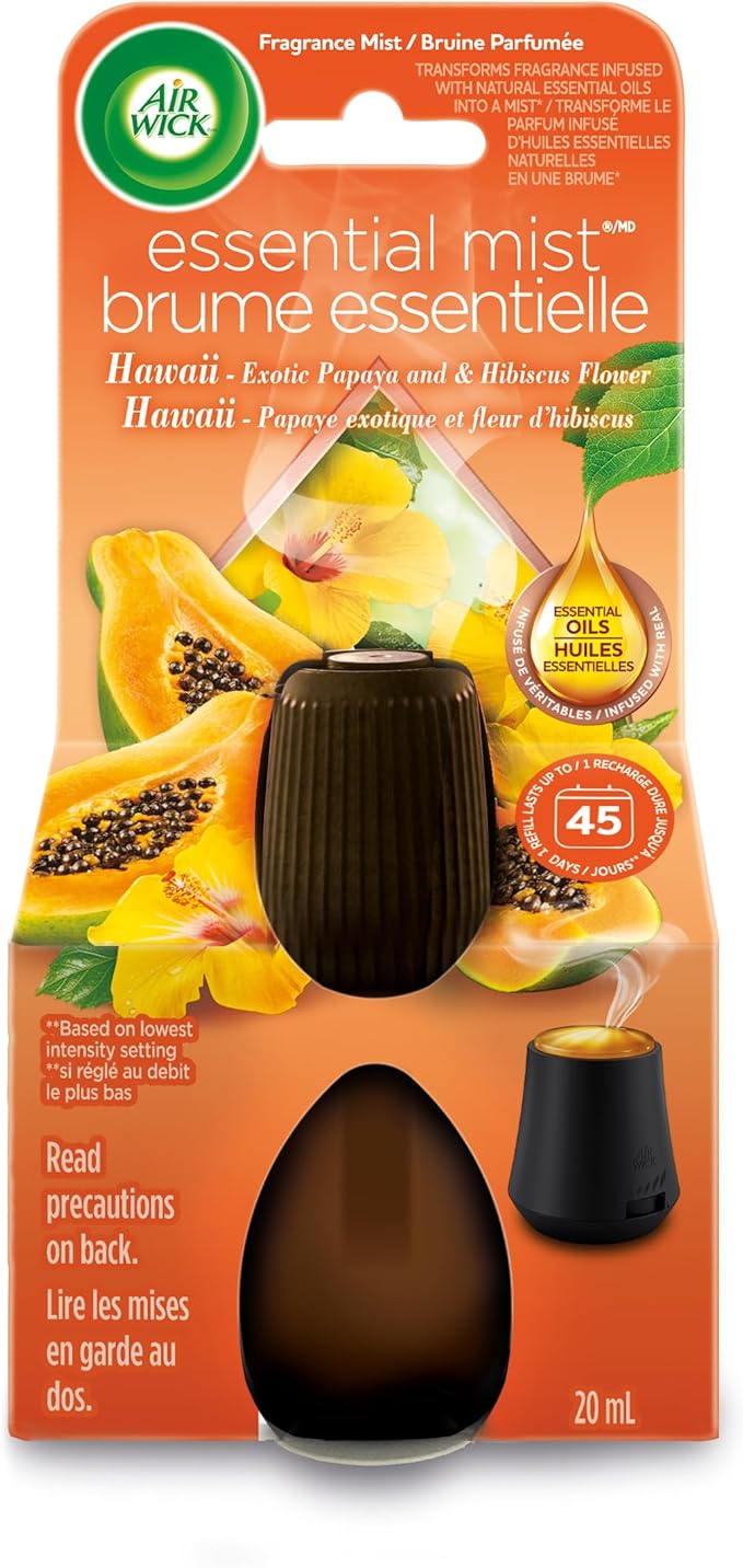 Air Wick Essential Oils Diffuser Mist Refill, Mandarin & Sweet Orange, 1ct, Air Freshener