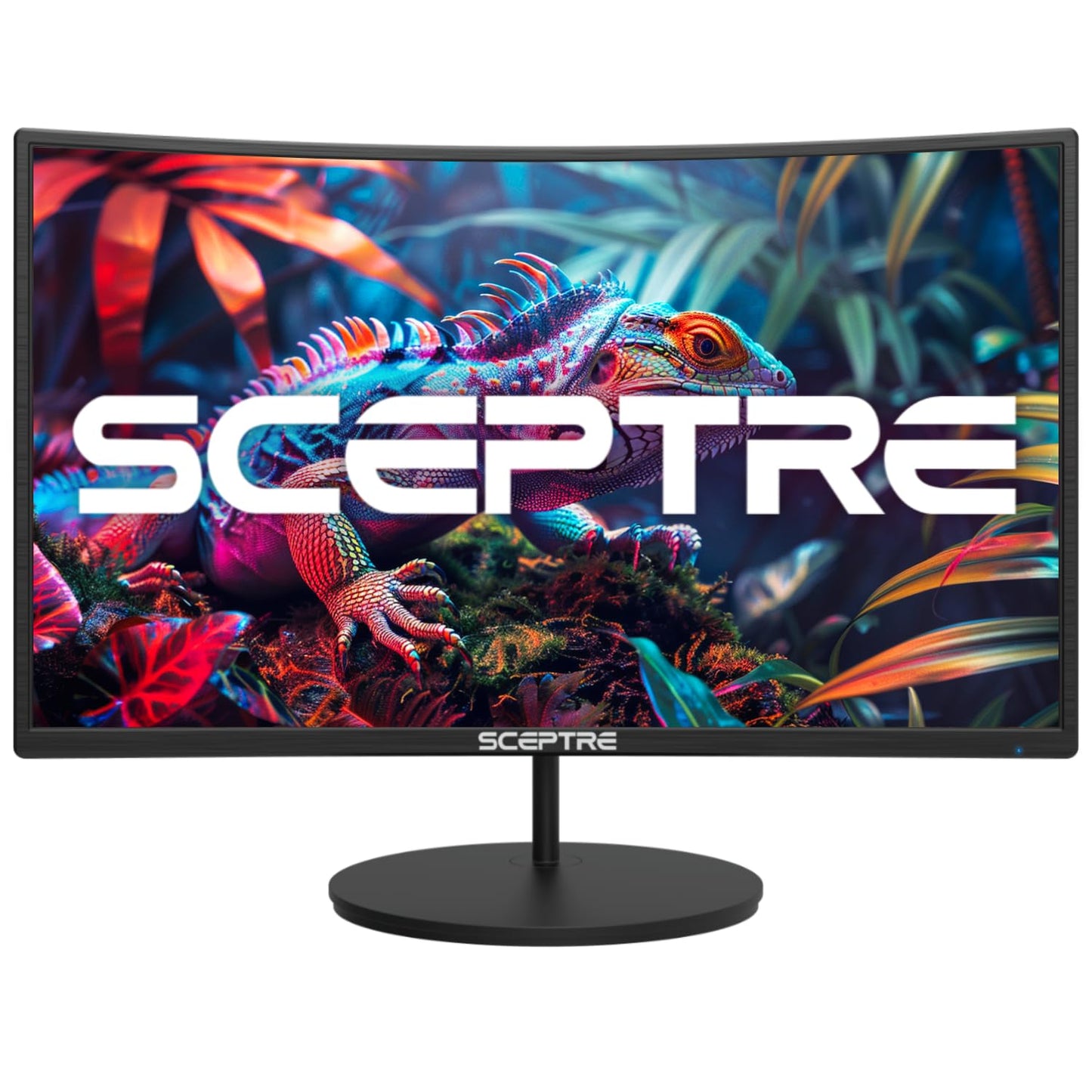 New! Sceptre Curved 24-inch Gaming Monitor 100Hz 1080p R1500 98% sRGB HDMI x2 VGA Build-in Speakers, VESA Wall Mount Machine Bla