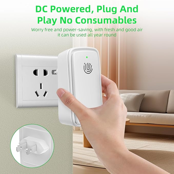 Plug in Air Purifier: Air Ionizers for Home Plug in with Nightlight,Air Purifier Plug in Wall for Bedroom,Negative Ion Generator Odor for Home, Kitchen, Office, Pets, Smoke Dust (6 Pack)