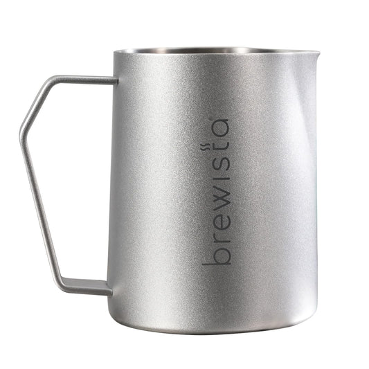 Brewista Precision Milk Frothing Pitcher, Steaming Jug, Coffee, Espresso Machine Accessories for Barista, Latte Art, Cappuccino, Stainless Steel Cup, 24 oz/720 ml, Silver