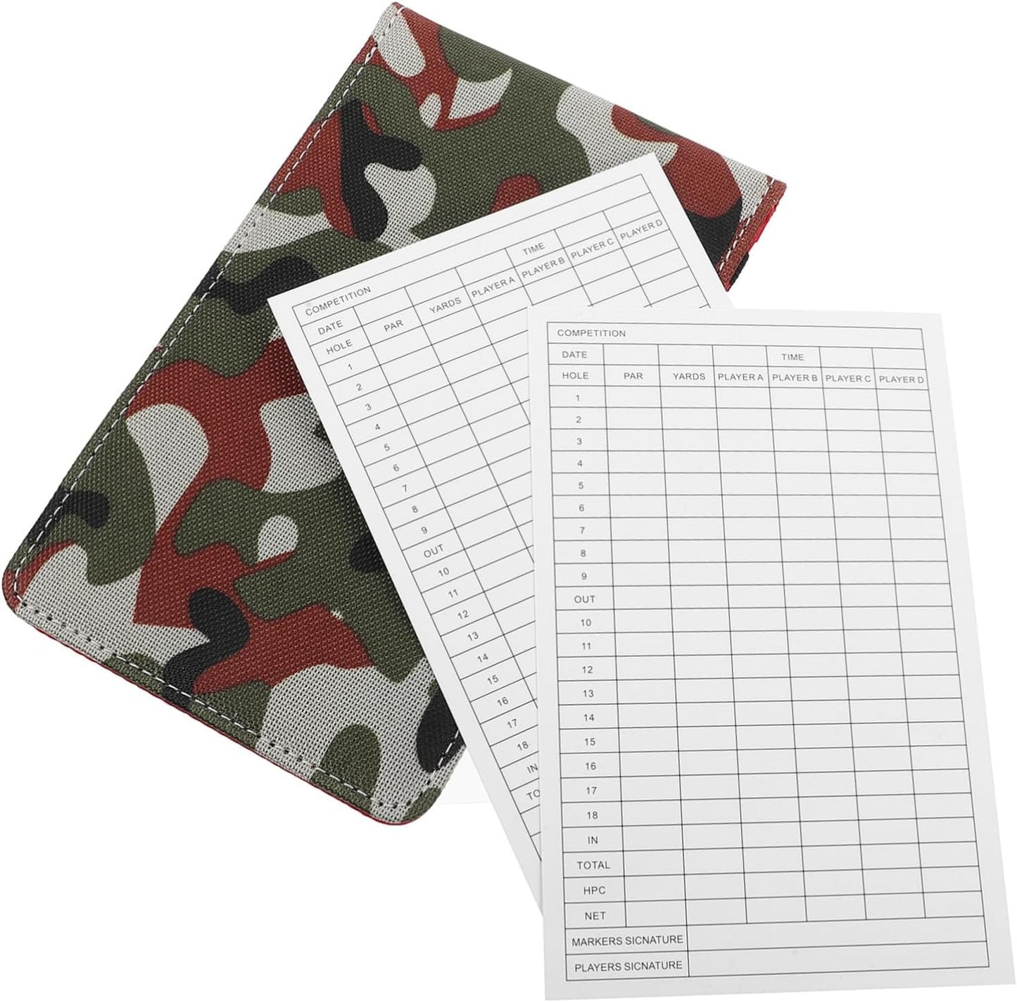 Golf Score Book Professional Scorecard Book Oxford Cloth Cover Golf Log