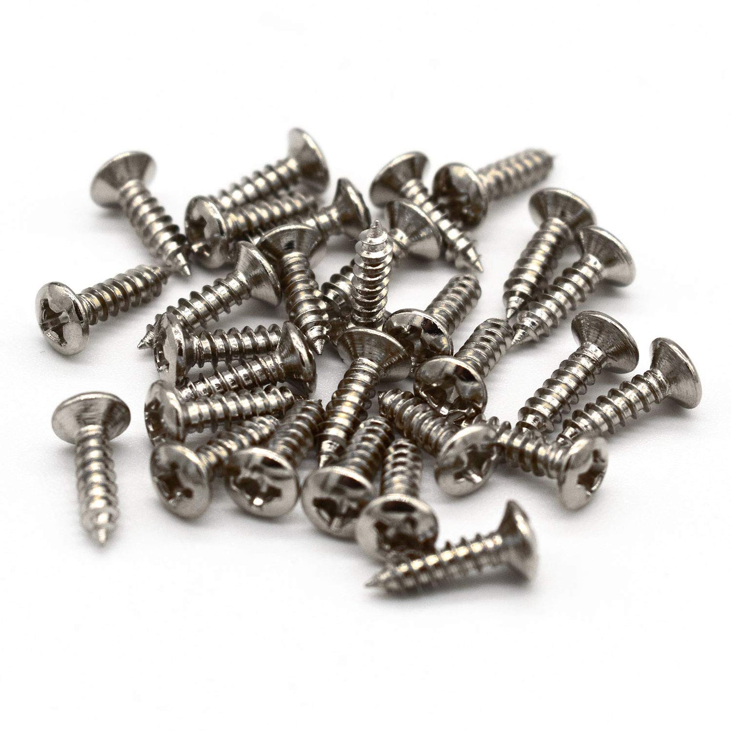 100 Pack #4 X 1/2 Inch Stainless Steel Guitar Pickguard Screws Phillips For Fender Guitars Uncoated