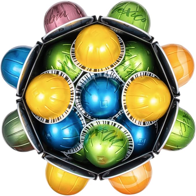 Rice rat Pods Holder Capsules with Central Extra Pod Storage (Carousel-56+ Pods)