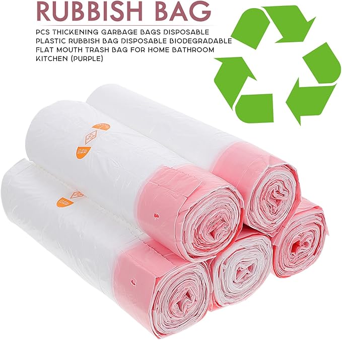 75pcs Disposable Drawstring Garbage Bags Thickened Plastic Waste Sacks for Home Kitchen Bathroom Large Capacity White Refuse Liners for Living Office