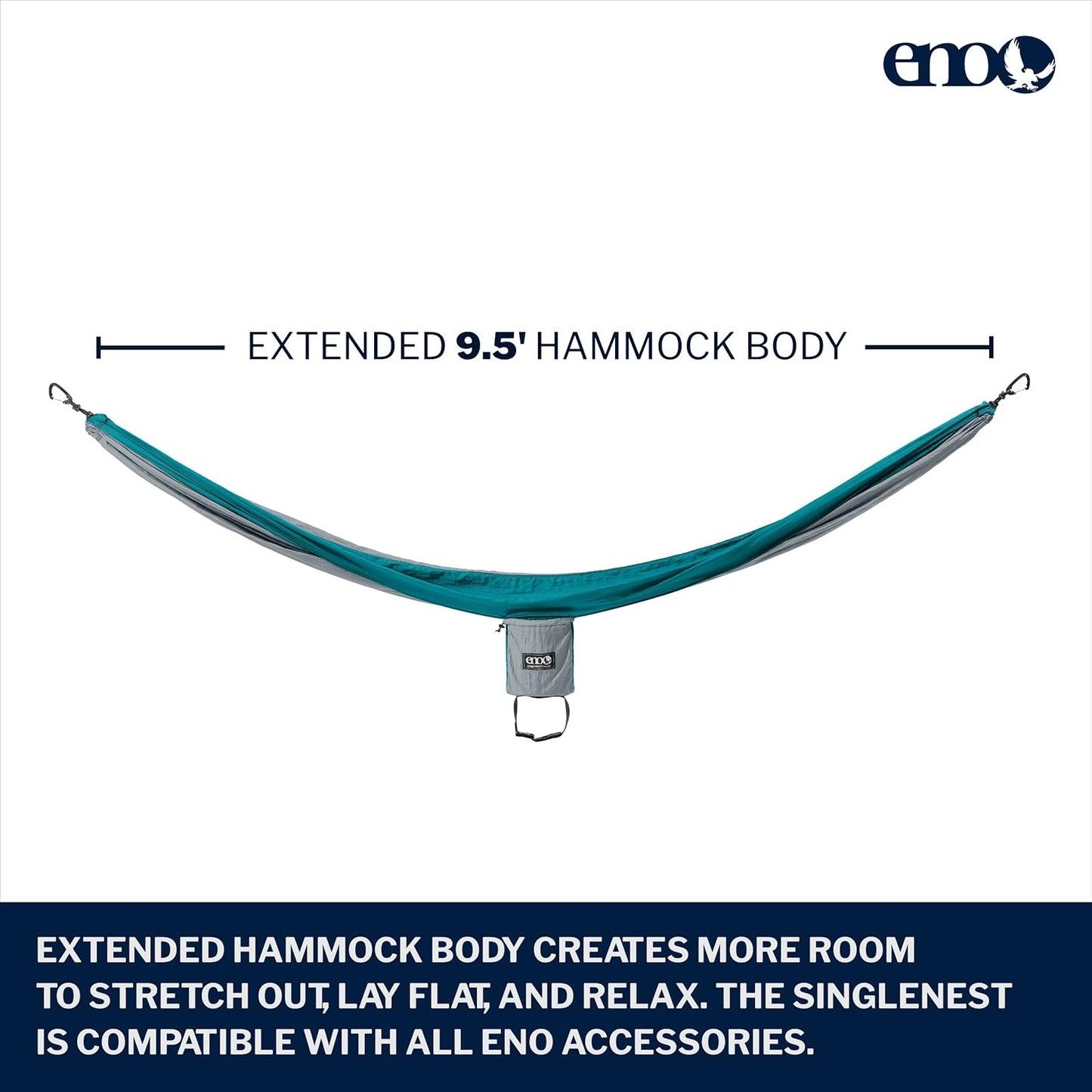 ENO, Eagles Nest Outfitters SingleNest Lightweight Camping Hammock