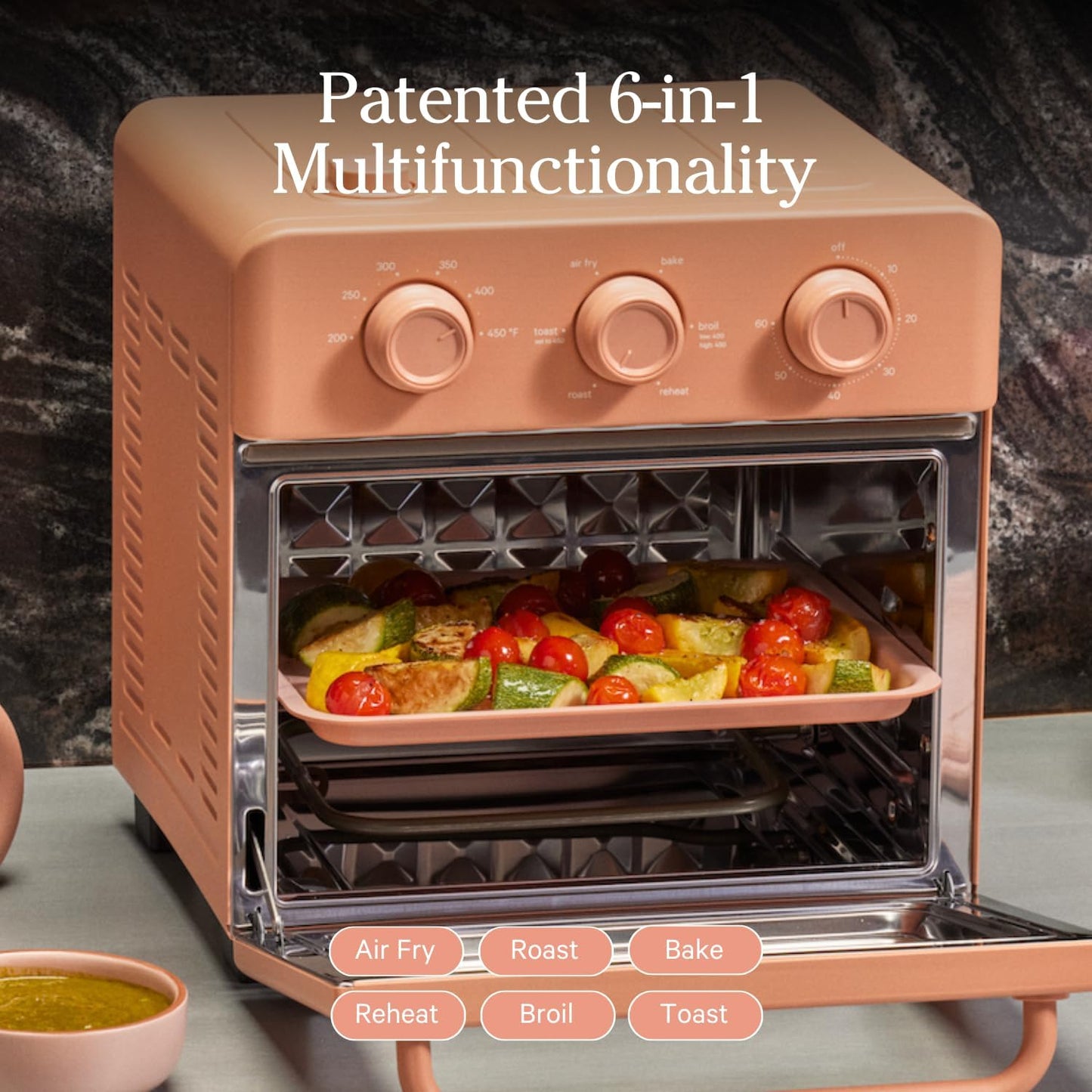 Our Place Wonder Oven Essentials Kit | Extra Air Fryer Basket & Nonstick Ceramic-Coated Bake Pan | Oven Safe, Eco-Friendly | Spice