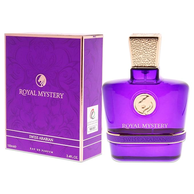 Swiss Arabian Royal Mystery - Luxury Products From Dubai - Long Lasting, Addictive Personal EDP Spray Fragrance - Seductive Signature Aroma - 3.4 Oz