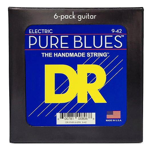 Pure Blues - Pure Nickel Electric Guitar Strings: Light 9-42 (6 Pack)