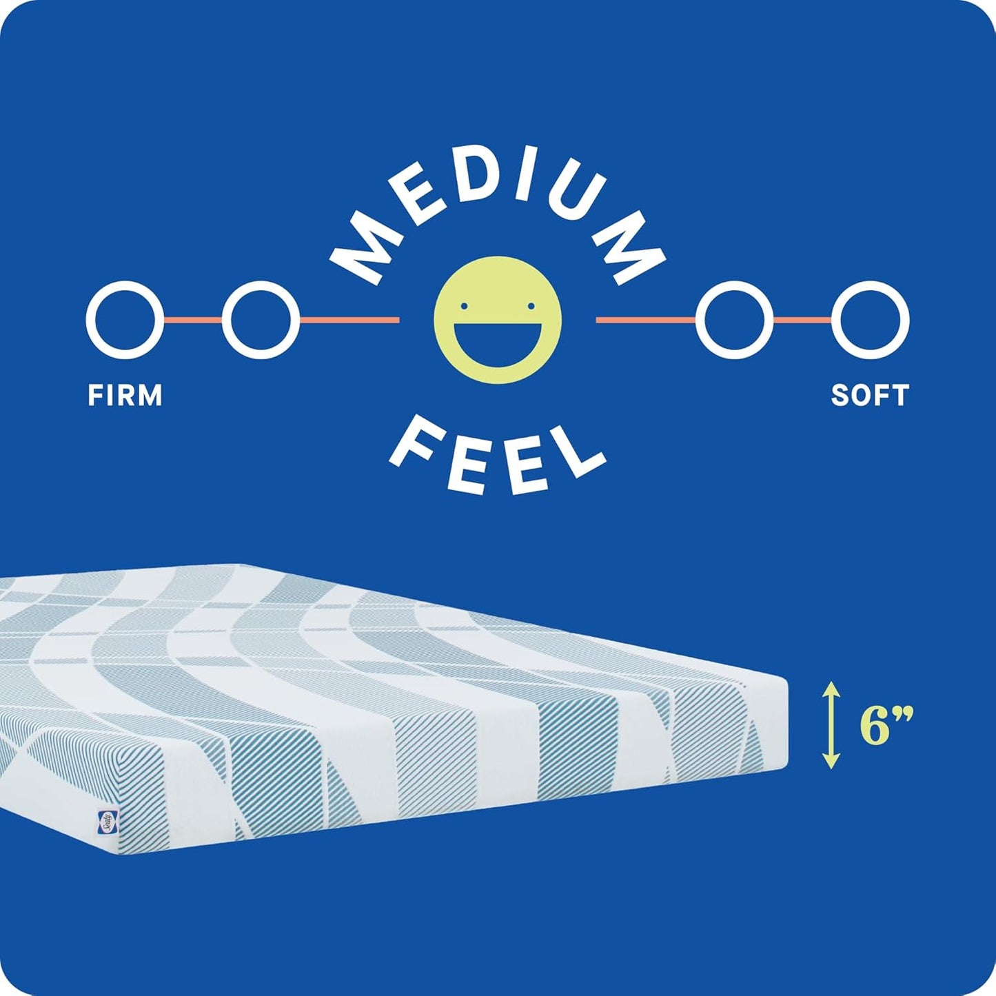 Sealy Dreamlife 6” Foam Mattress-in-a-Box, Full, SealyComfort Gel Memory Foam, Surface-Guard Technology, Breathable Comfort