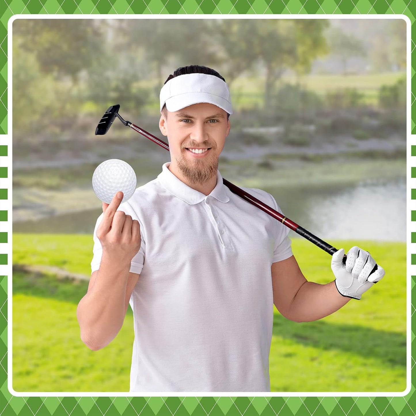 Chuangdi 48 Pcs Golf Sticky Notes Personalize Golf Ball Sticky Note Pad Ball Decoration Favors Themed Gifts for School Office Coworkers Students Stationery Party Supply