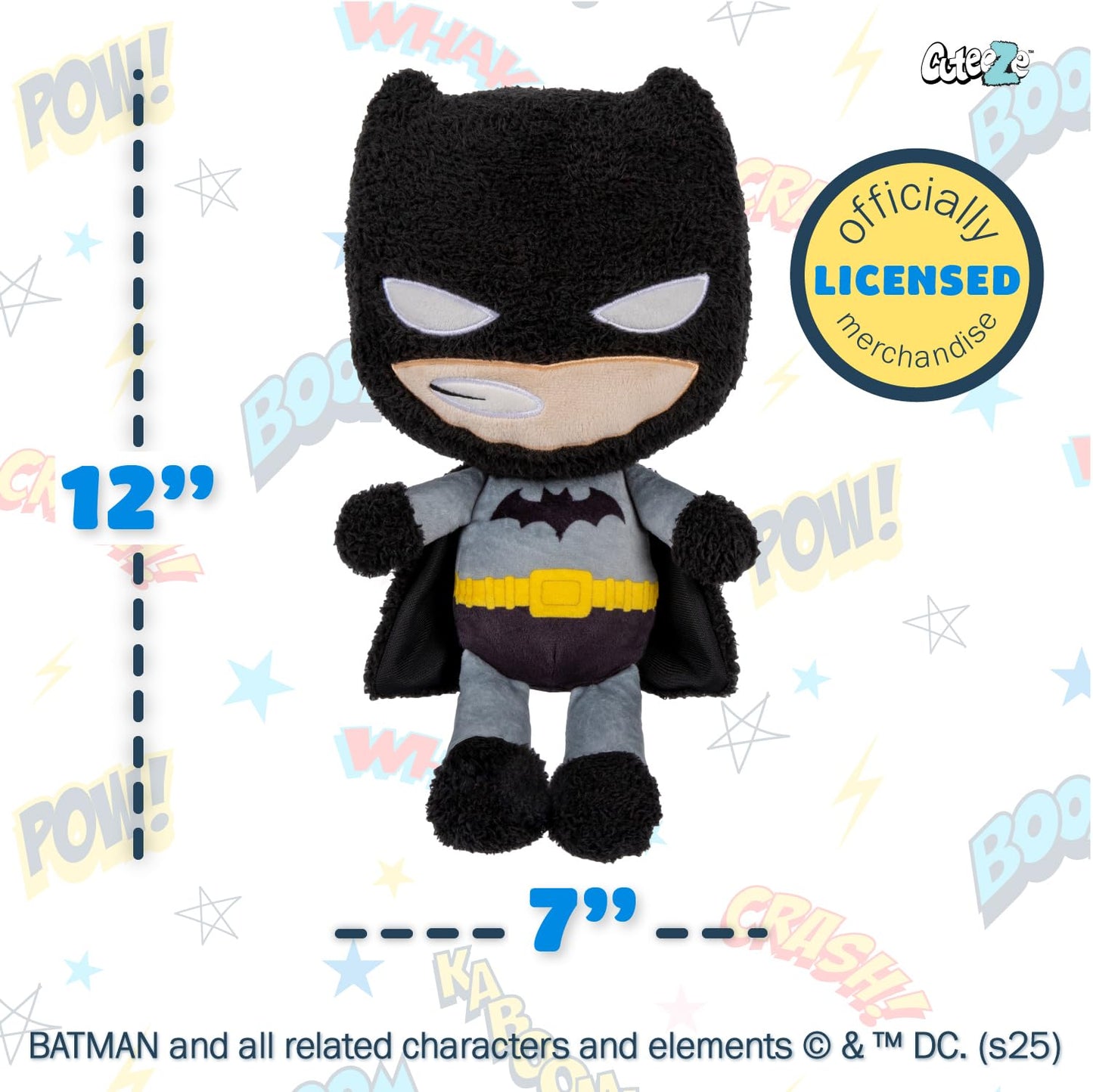 Kids Preferred WB DC Batman Cuteeze Extra Soft Plush Stuffed Superhero Toy for Baby and Toddler Boys and Girls – 12 Inch Size