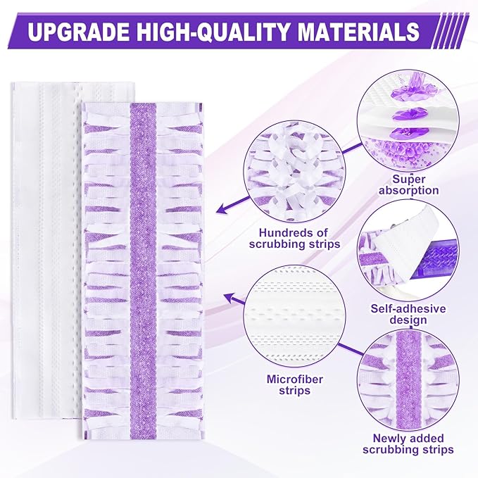 Mop Pads for Swiffer Powermop - 10 Pack Wet Dry Disposable Refills for Hardwood Floor Cleaning - Mopping Replacement for Tile Wood Multi-Surface Floors - Sweeping Cloths for Home Kichen