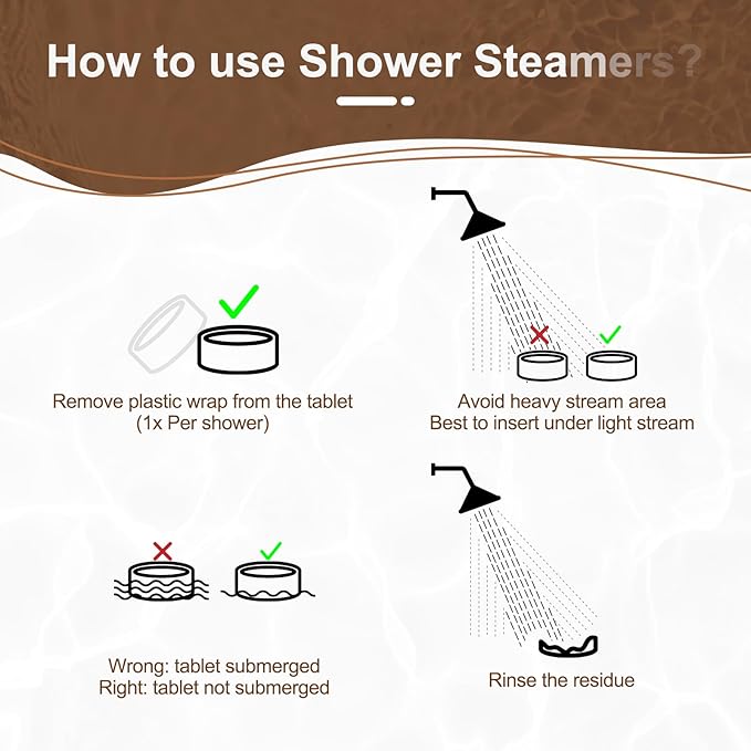 Shower Steamers Aromatherapy Birthday Gifts for Women Travel Essentials, 8 Pcs Sandalwood, Bath Bombs Shower Bombs with Natural Essential Oils, Relaxation Home SPA