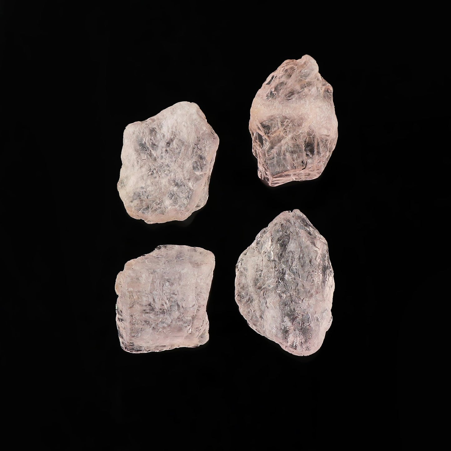 CRYSTALIS 4pcs AA+ Natural Pink Morganite, Loose Gemstone, Wholesale Bulk Rough, Jewelry Making Supply, Chakra & Healing Raw Stones, Wire Wrapping, DIY, Gem Collection, 15-20mm