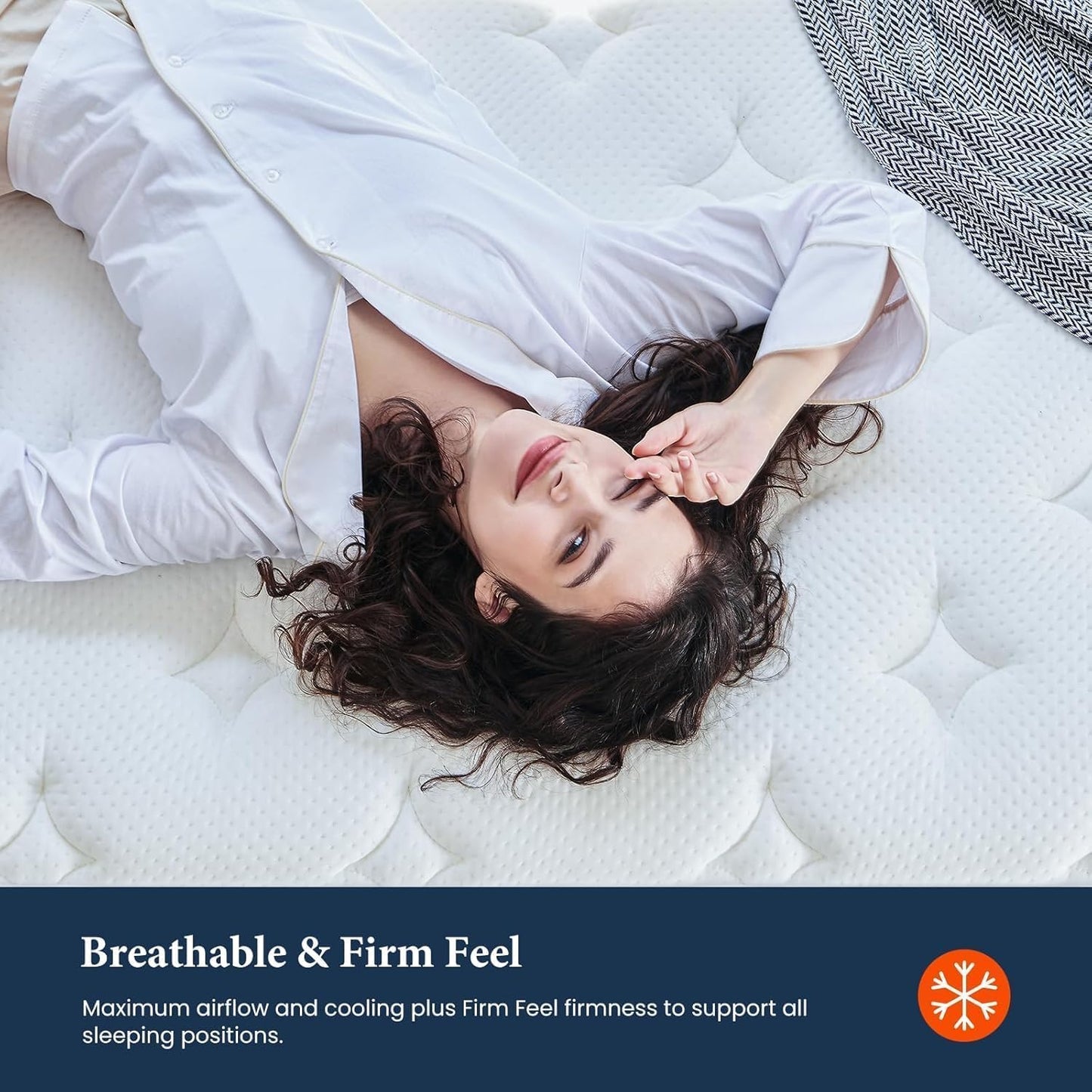 Coolvie 12 Inch Hybrid Twin XL Mattress -Firm Feel -Support Foam with Strong Pocket Springs - Extra Lumbar&Shoulder Support for Back&Stomach Sleepers, CertiPUR-US® Certified Foam,XL Long Size