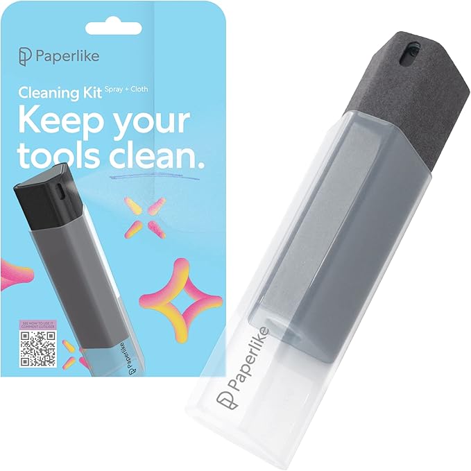 Paperlike All-in-One Cleaning Kit - Microfiber Spray Bottle & Cleaning Solution - Safe for iPad & Electronic Displays