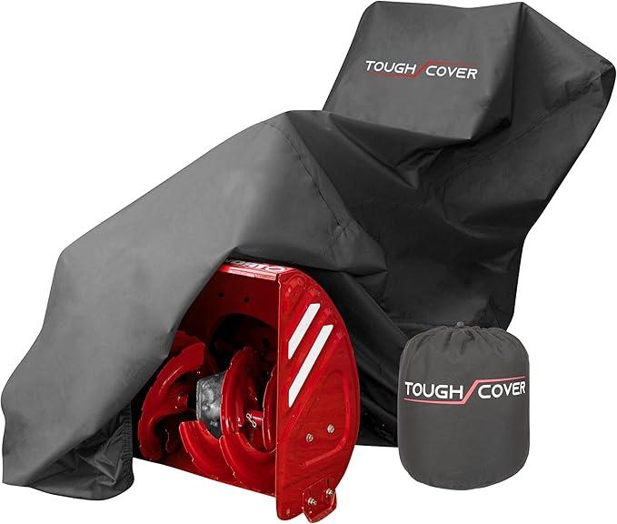 Tough Cover Snow Blower Cover - 600D Snowblower Covers Waterproof Outdoor, Heavy Duty Snow Thrower Cover Universal Fit for EGO, Honda, Ariens, Ryobi, Troy Bilt, Snow Joe, Toro, and PowerSmart