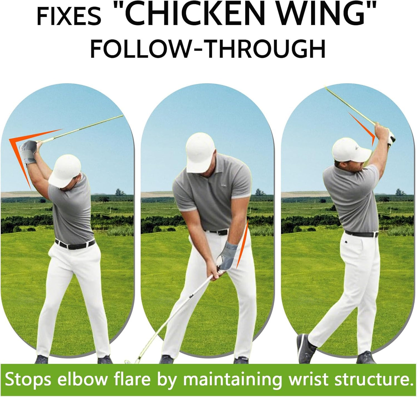 Golf Wrist Training Aid, Golf Wrist Brace for Golf Swing Training Aid, Golf Wrist Hinge Trainer - Golf Swing Trainer, Golf Training Equipment for Golf Beginners - Correct Posture & Build Muscle Memory
