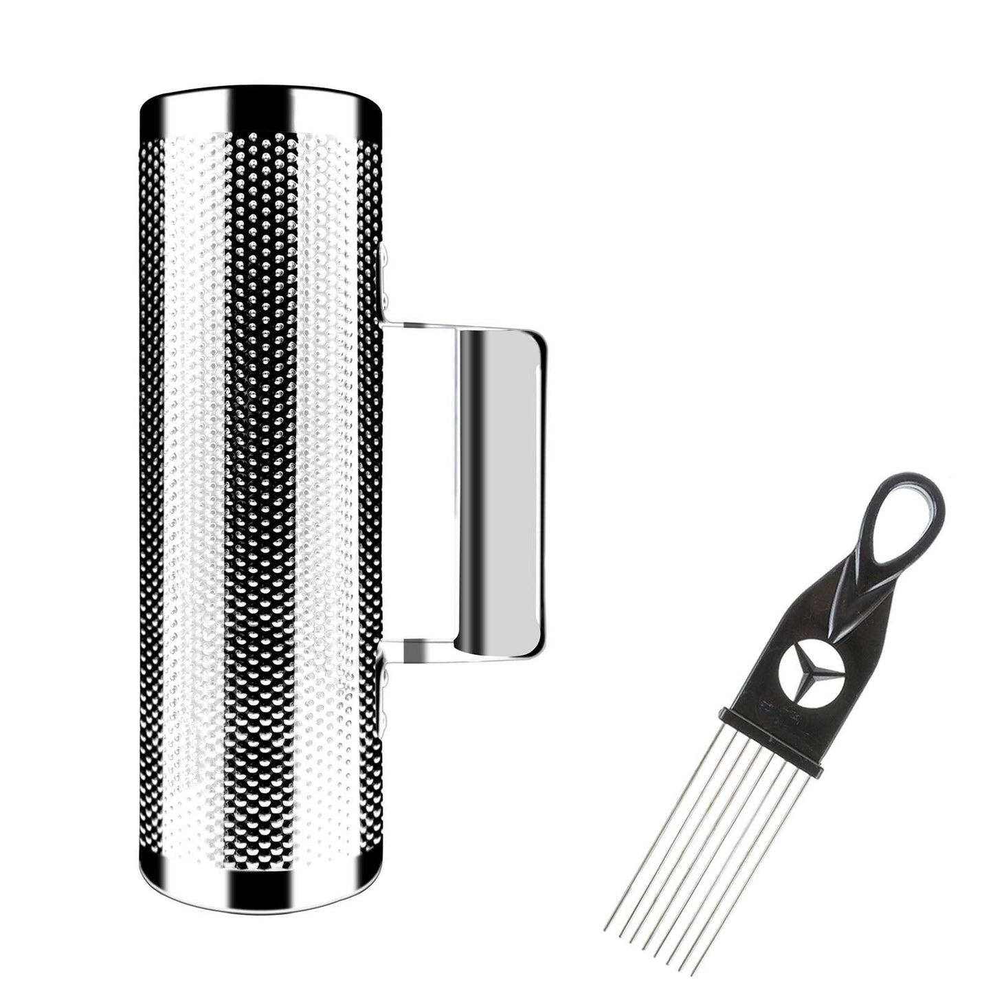 EastRock Guiro Shaker Stainless Steel 8 3 Percussion Guiro Musical Instruments with Scraper